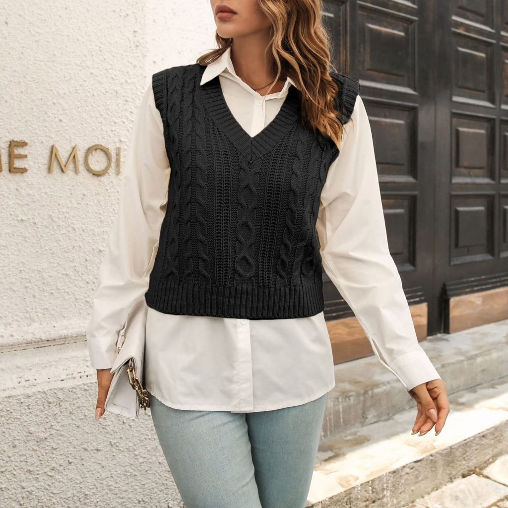sleeveless sweater vest