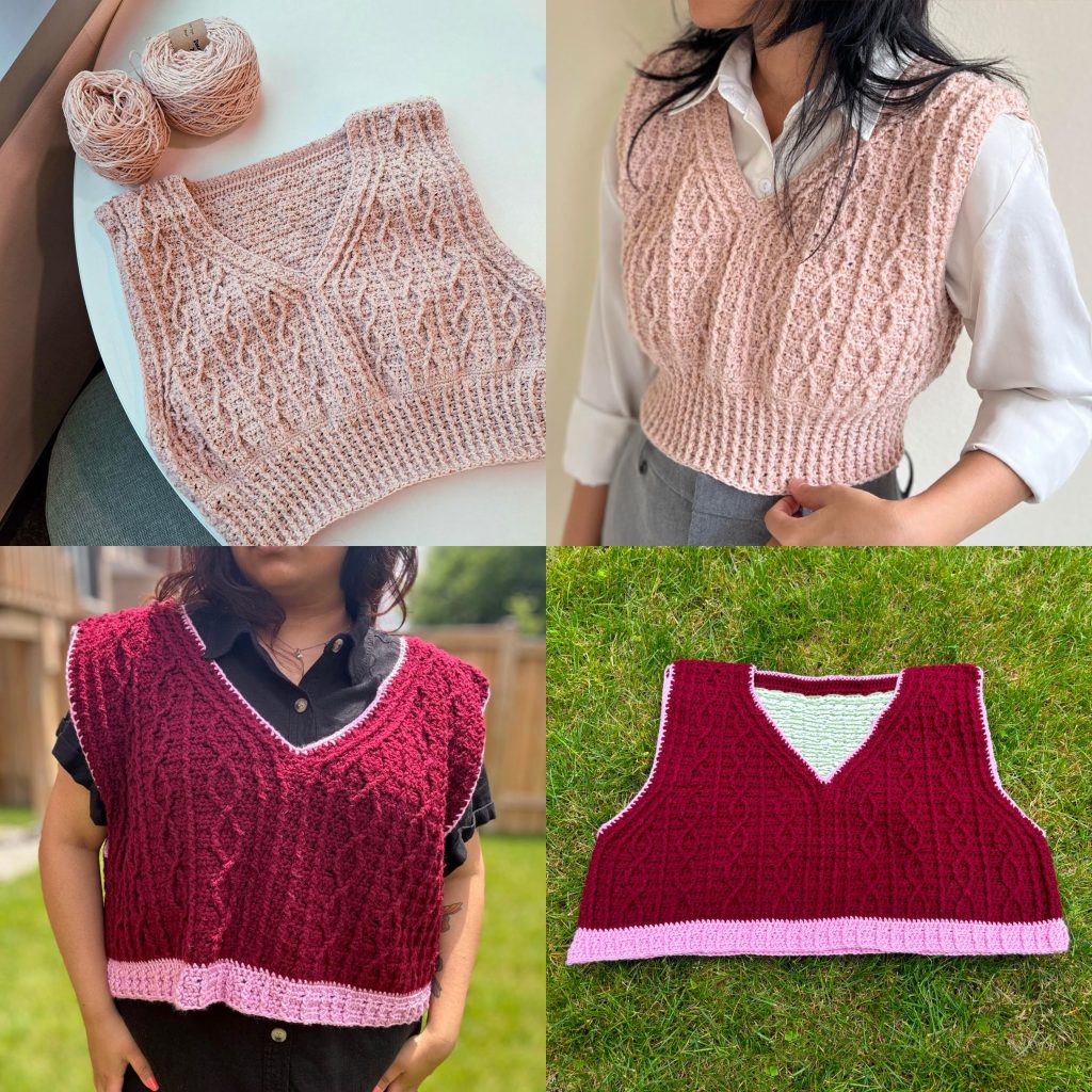 crochet sweater vest