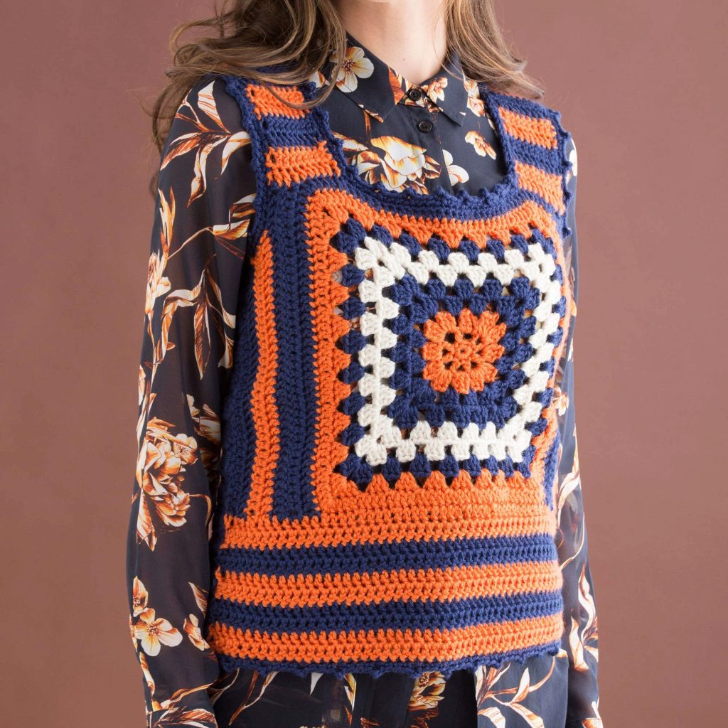 crochet sweater vest
