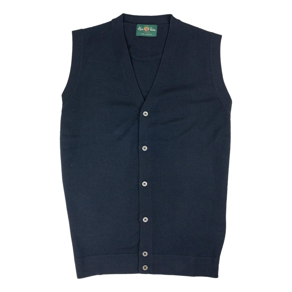 button up sweater vest