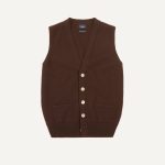 brown sweater vest