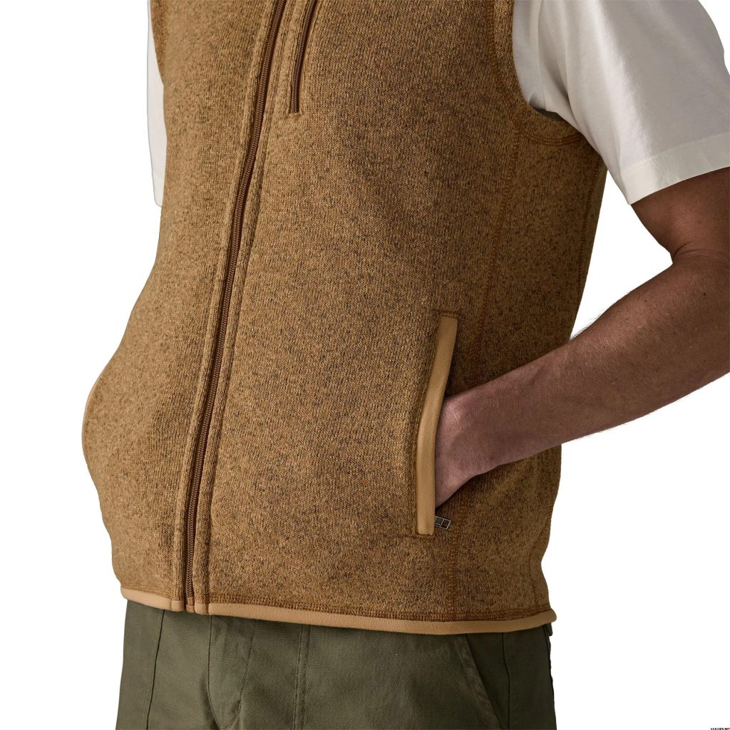 brown sweater vest