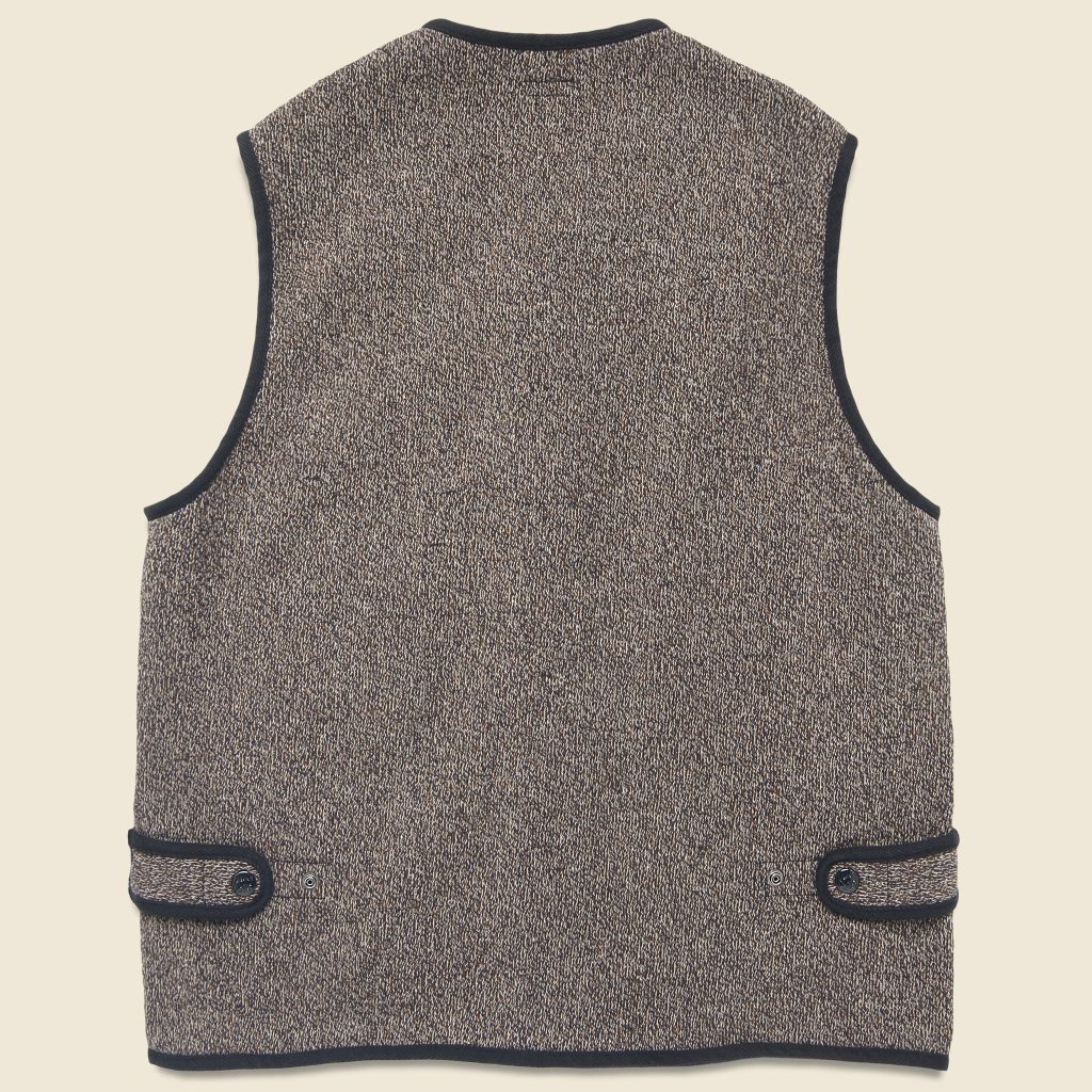 grey sweater vest