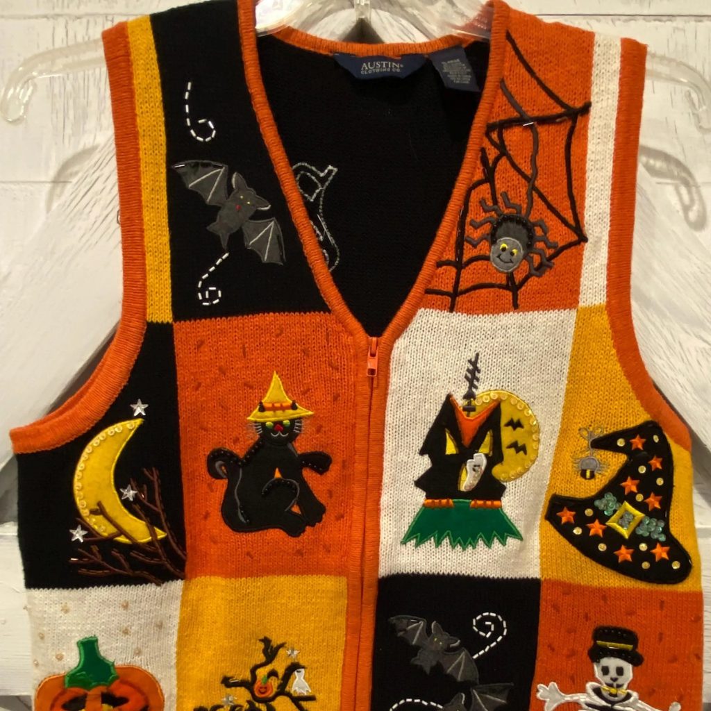 halloween sweater vest