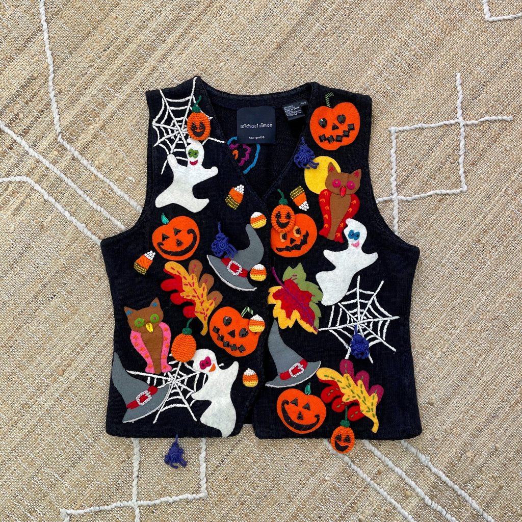 halloween sweater vest