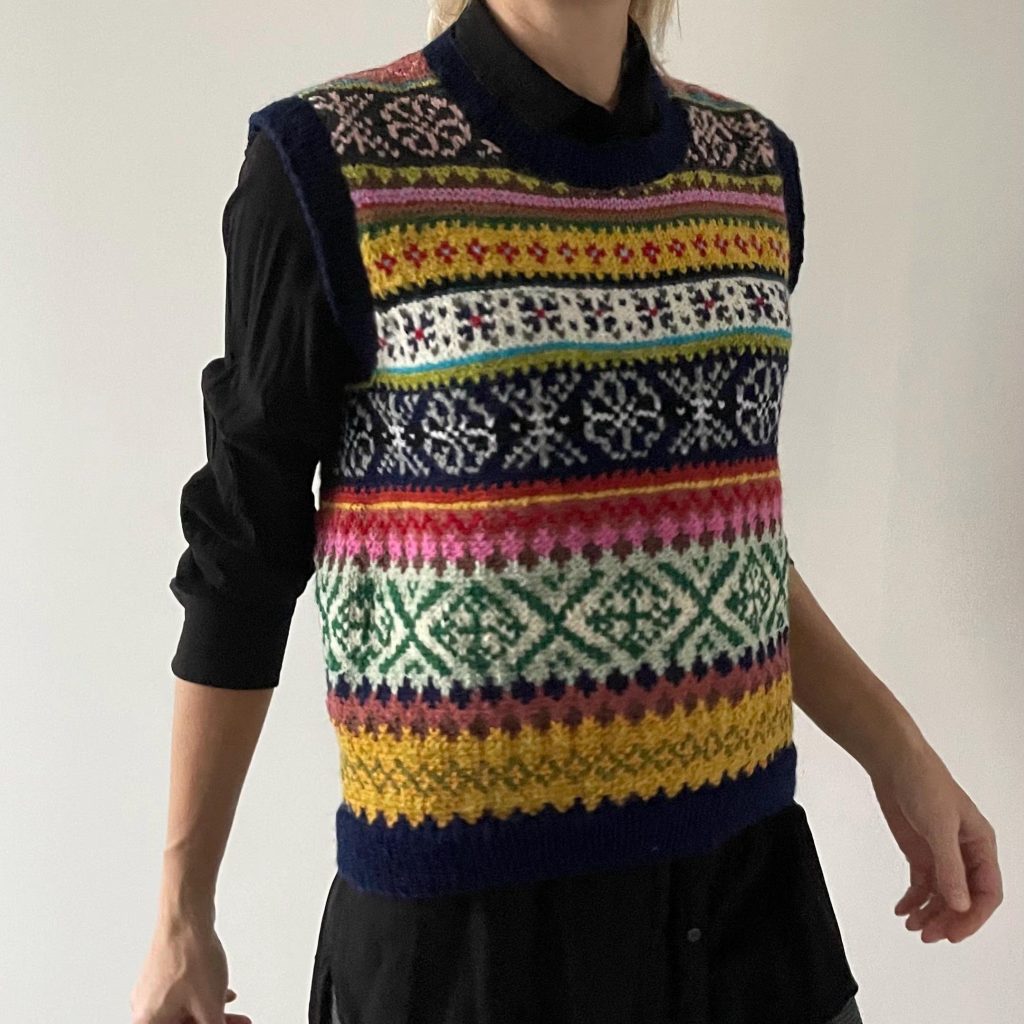 fair isle sweater vest