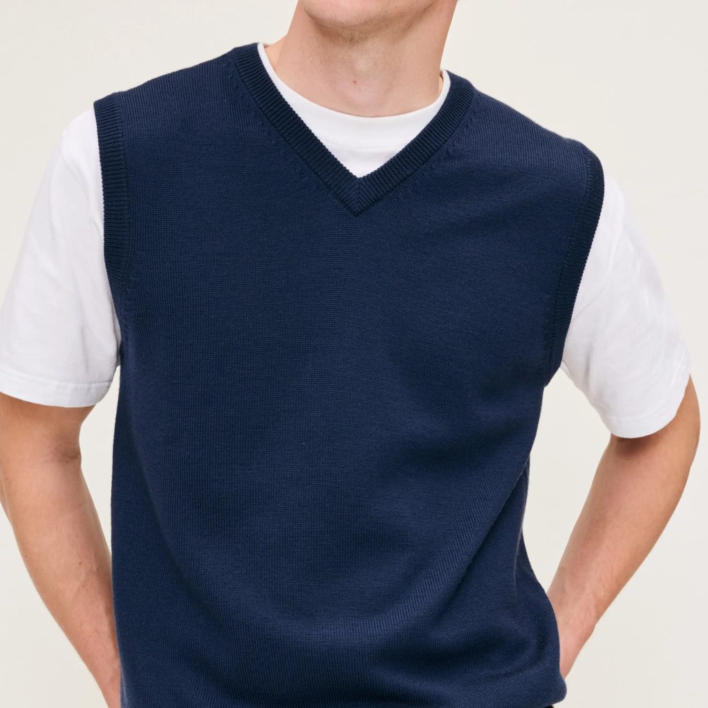 men's v neck sweater vest