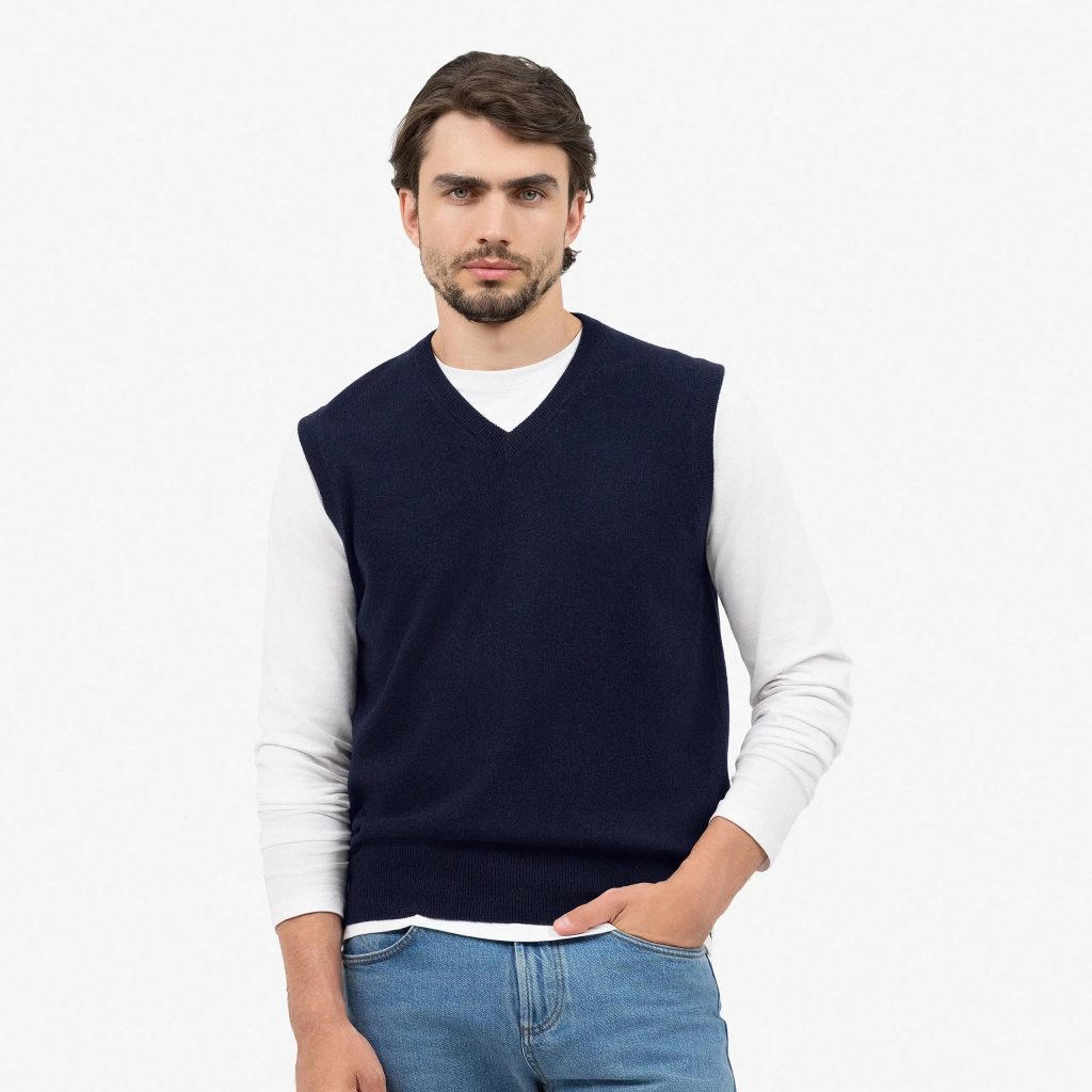men's v neck sweater vest
