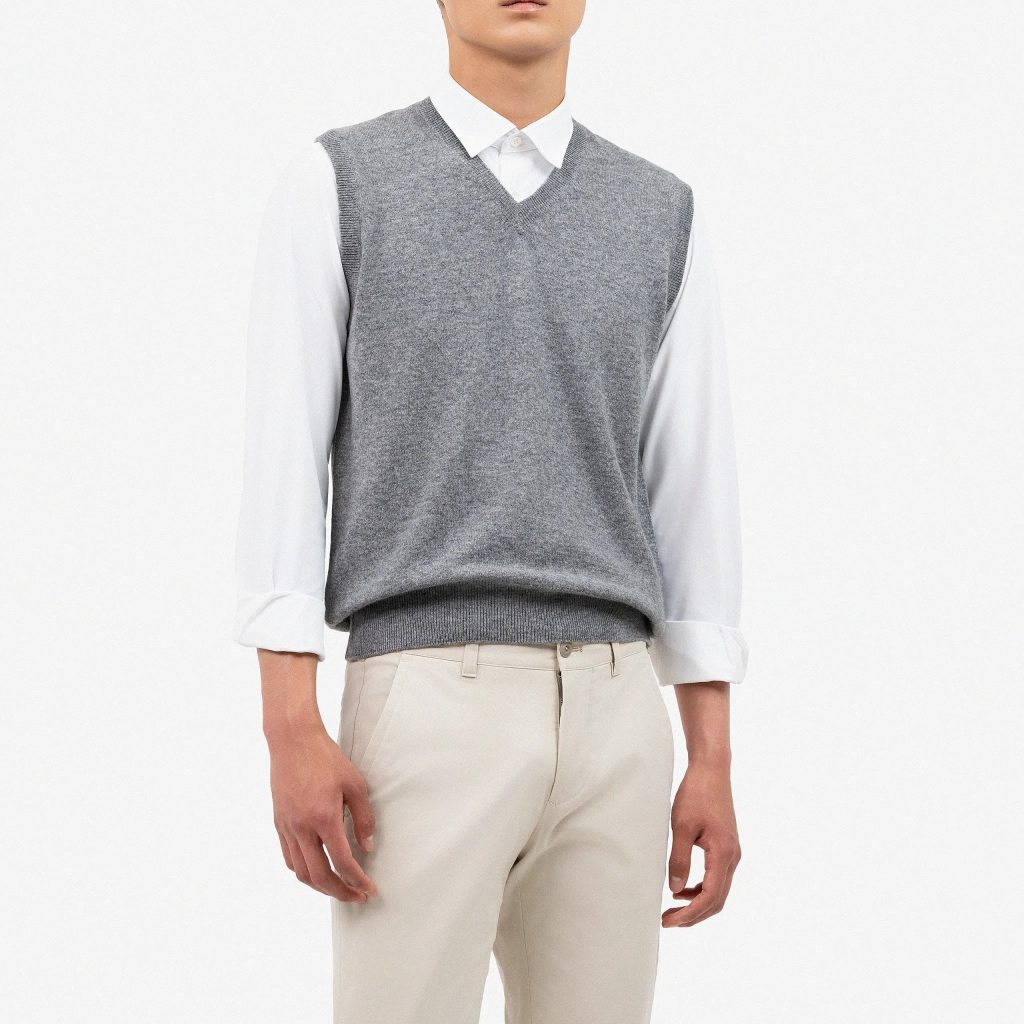 men's v neck sweater vest