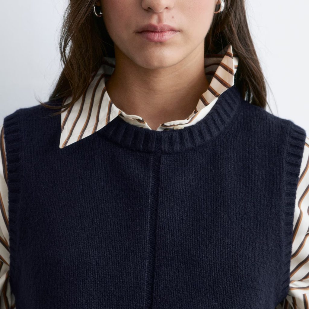 navy sweater vest