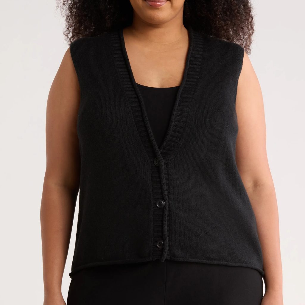 plus size sweater vest
