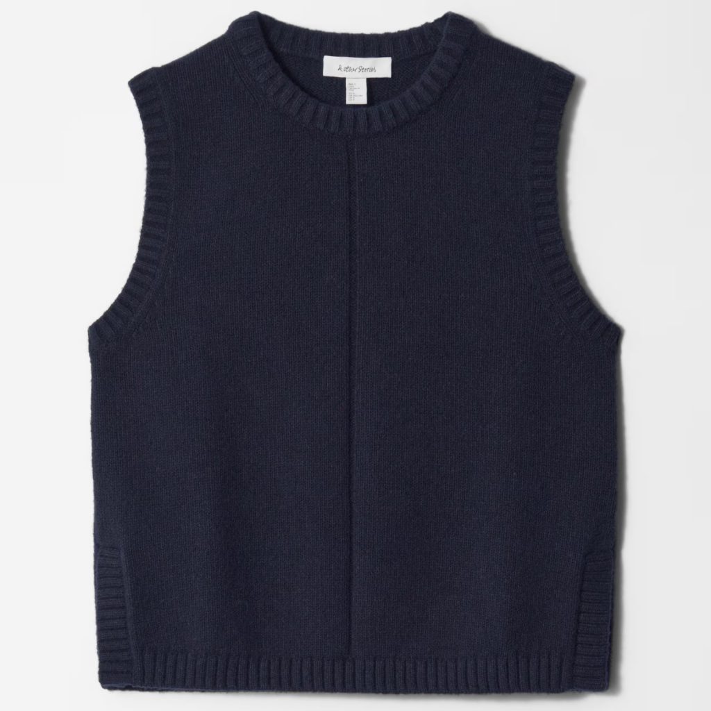 navy blue sweater vest