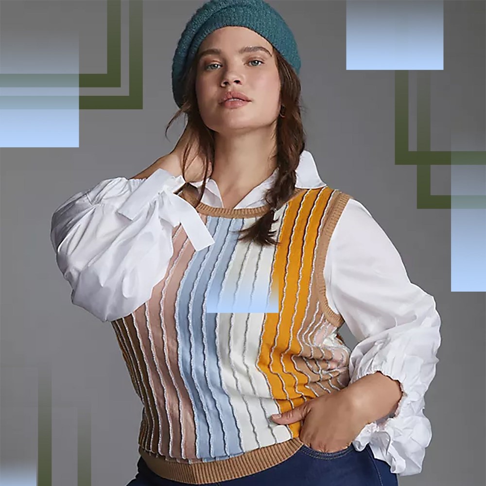 plus size sweater vest