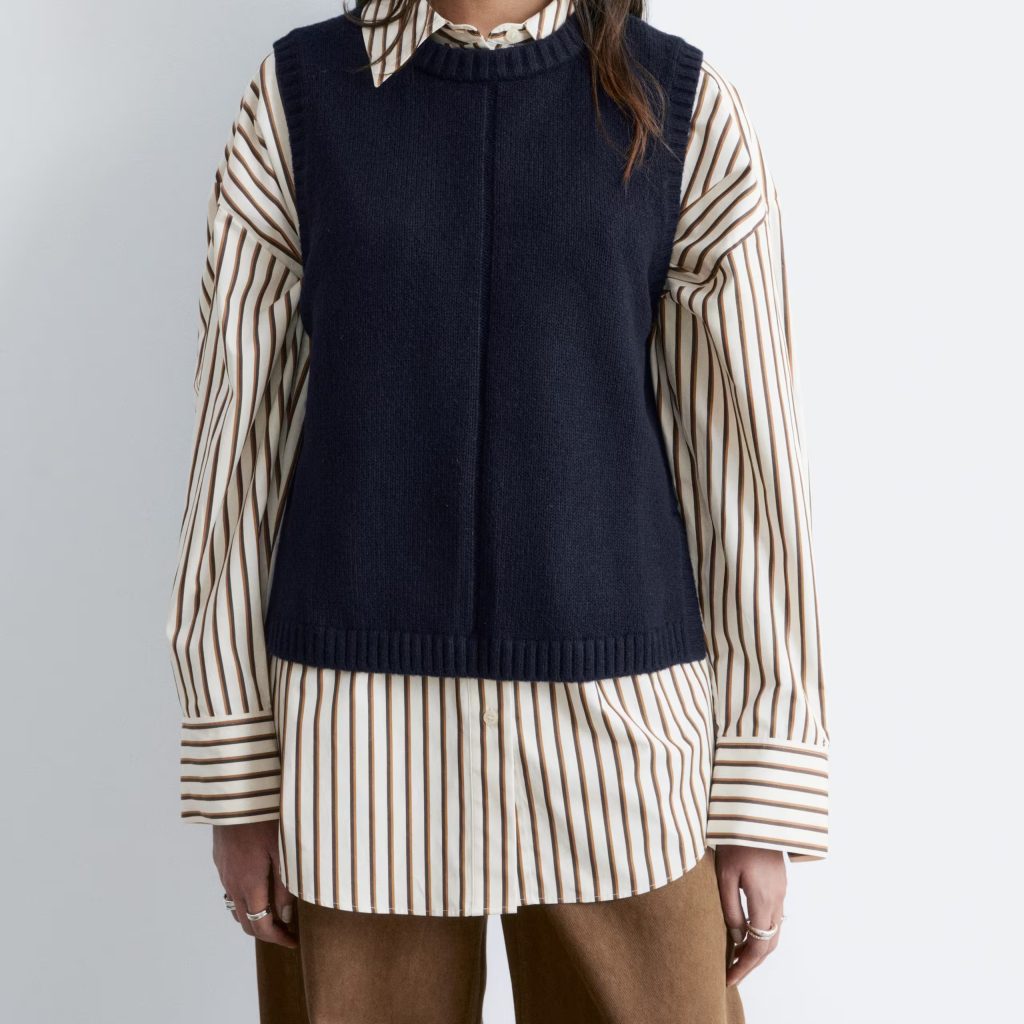 navy sweater vest