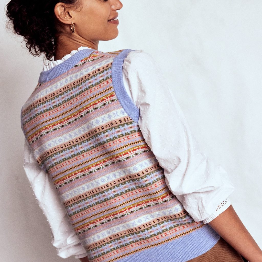 fair isle sweater vest