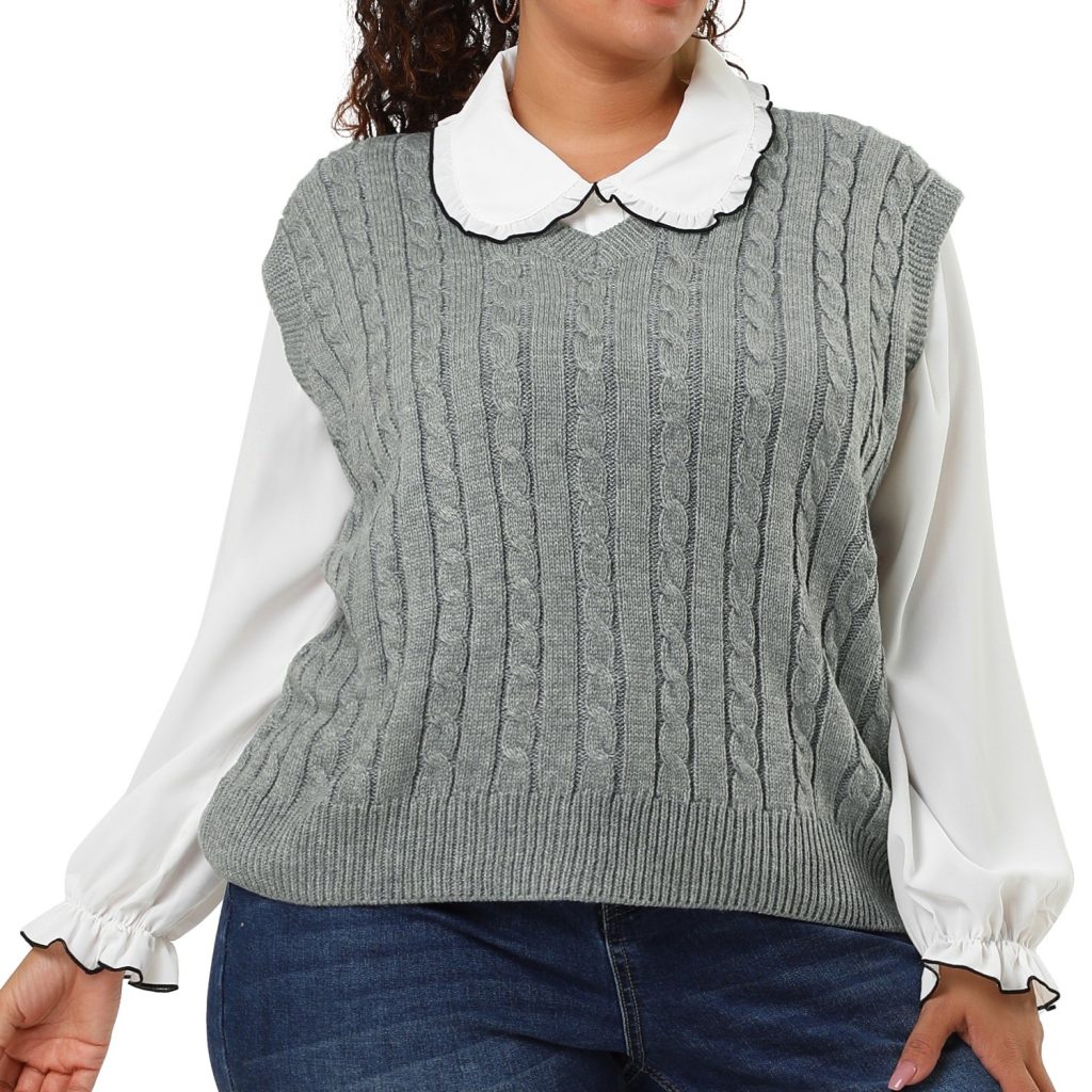 plus size sweater vest