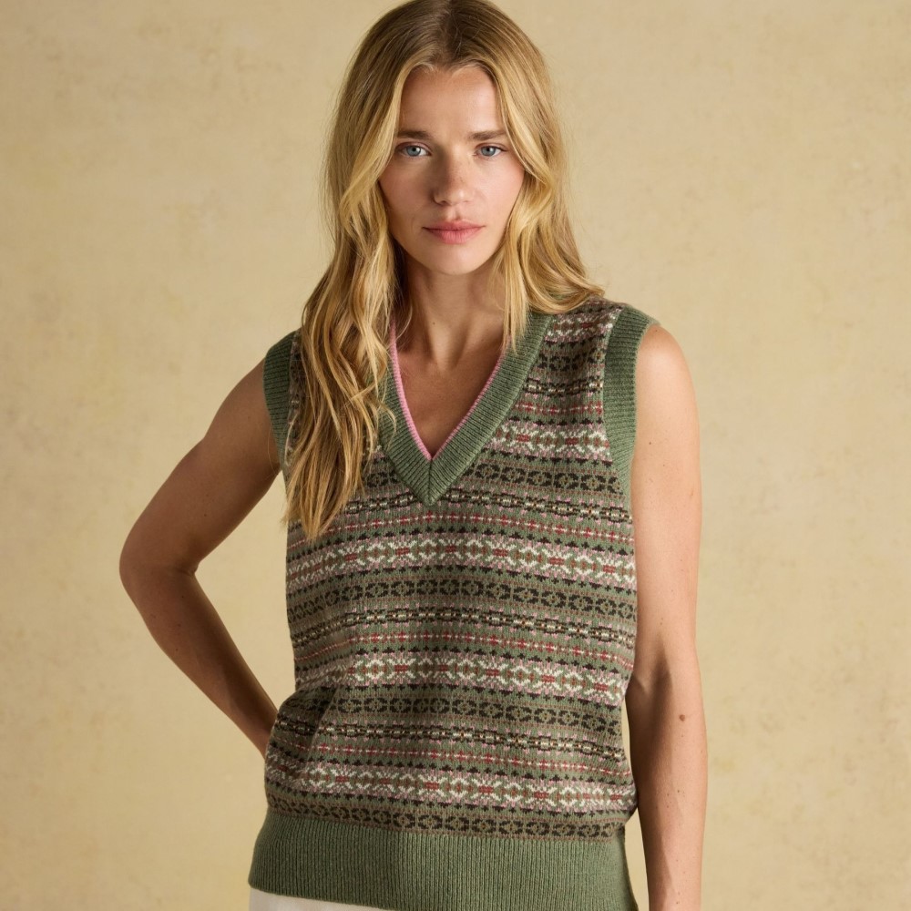 fair isle sweater vest