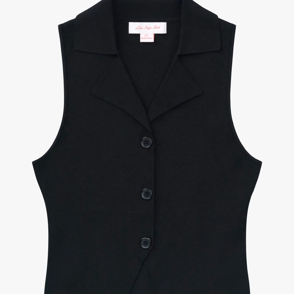 black sweater vest womens