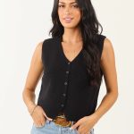 black sweater vest womens