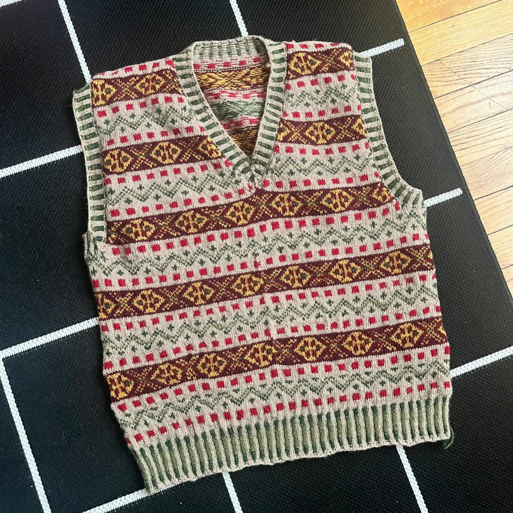vintage sweater vest