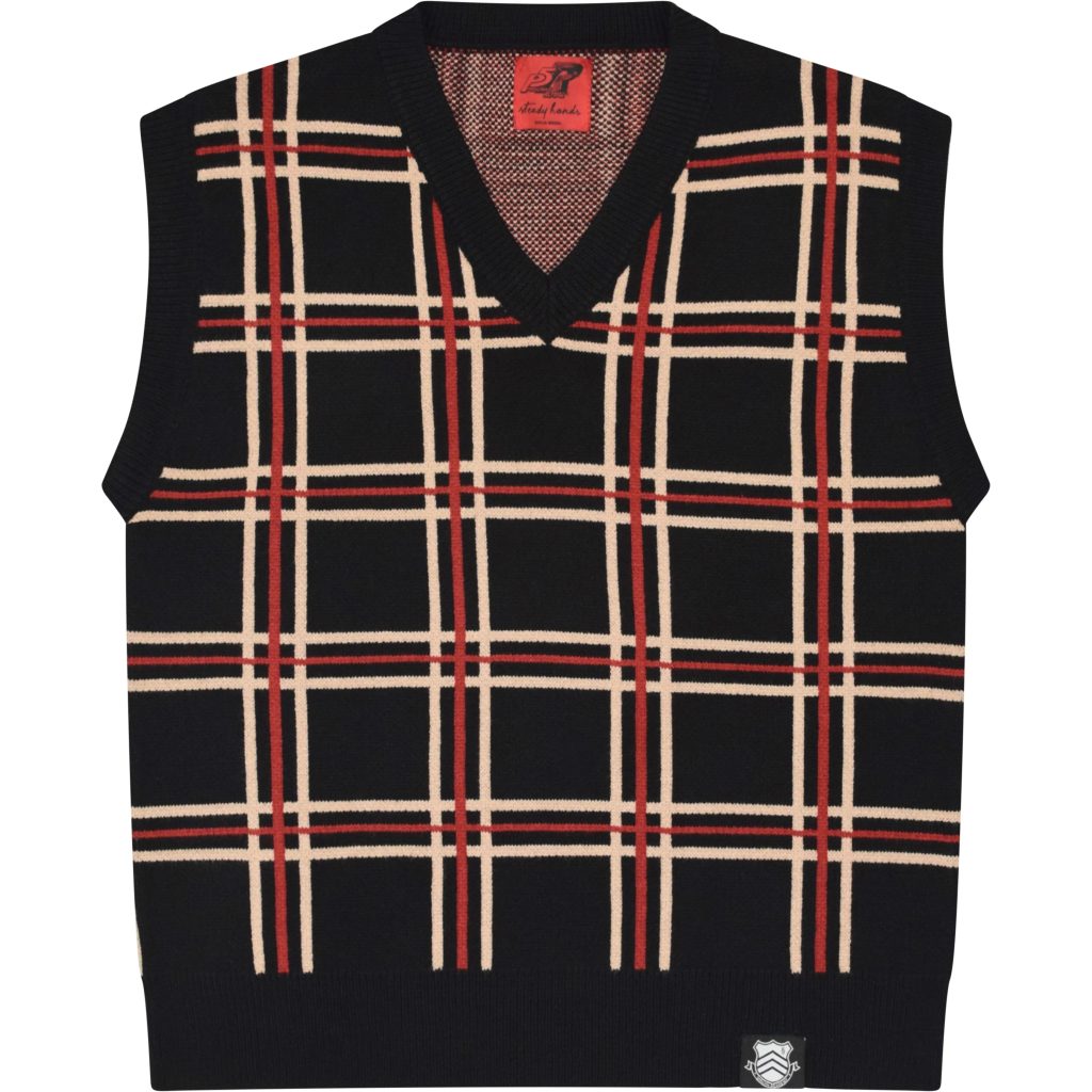 plaid sweater vest