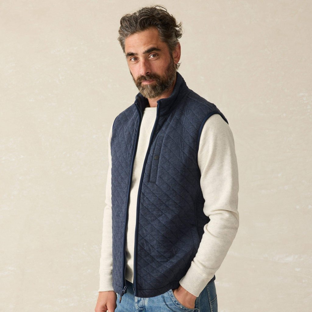 navy blue sweater vest