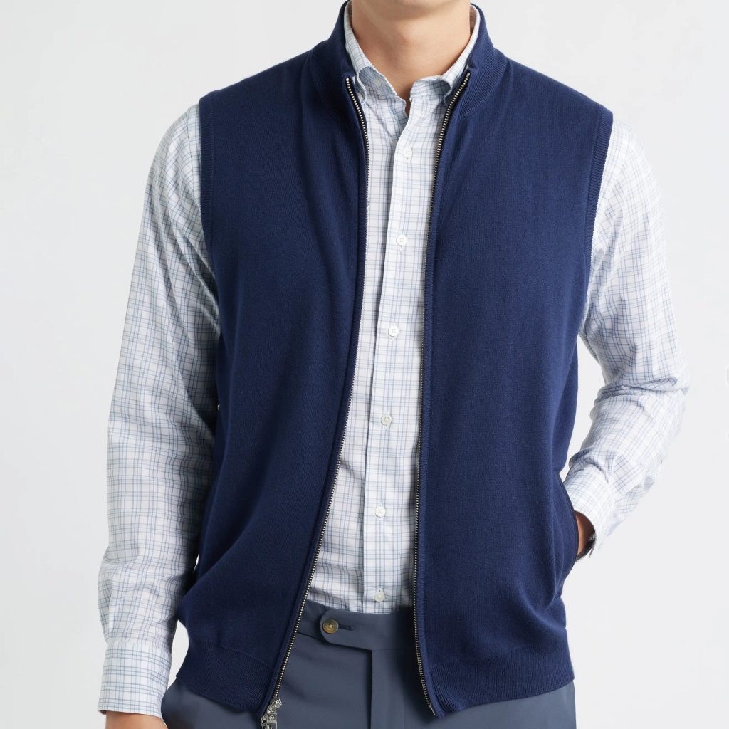 navy sweater vest