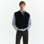 mens black sweater vest