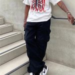 baggy black cargo pants