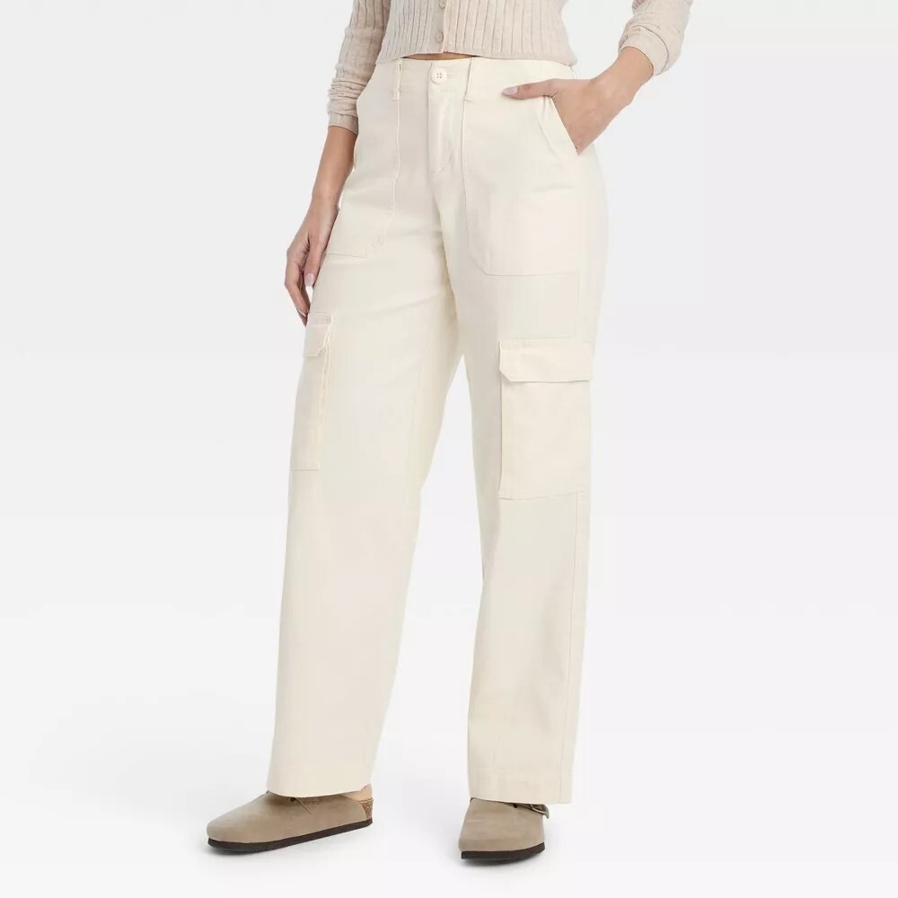 cream cargo pants