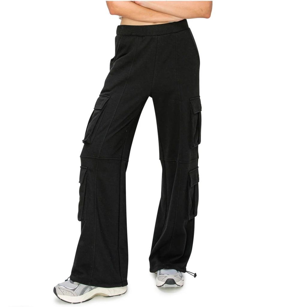women's black cargo pants