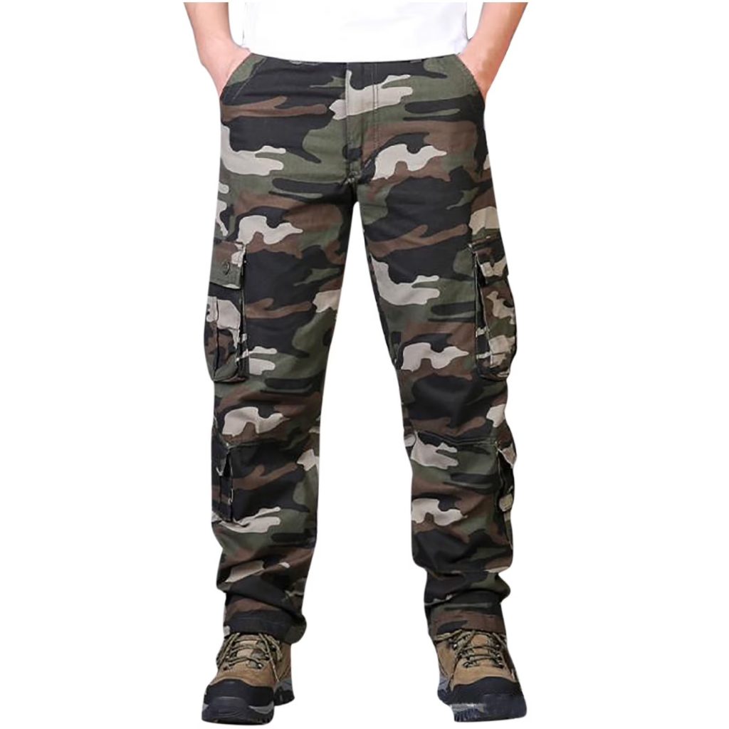 baggy camo cargo pants