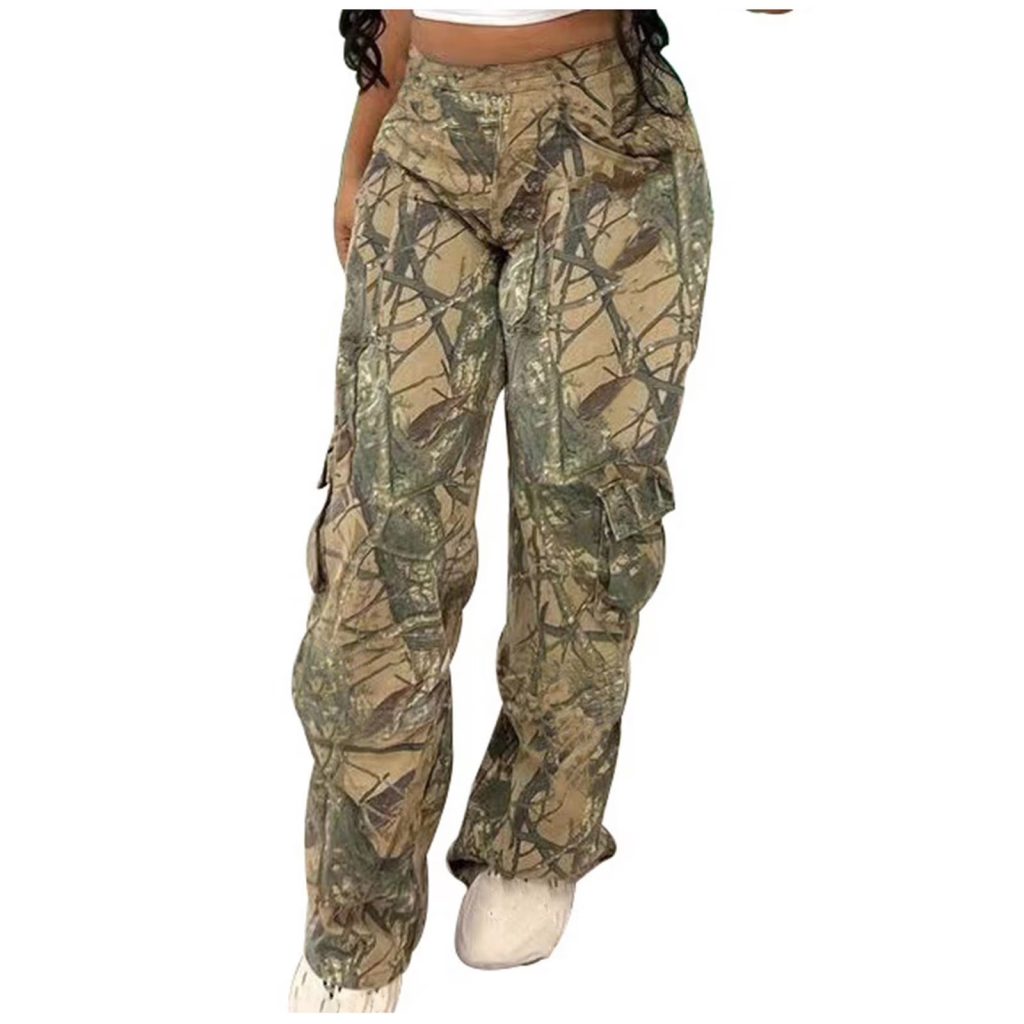 baggy camo cargo pants