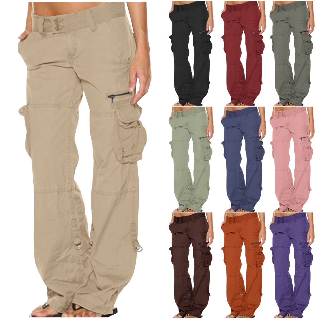 brown cargo pants women