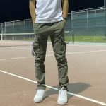 green cargo pants outfit