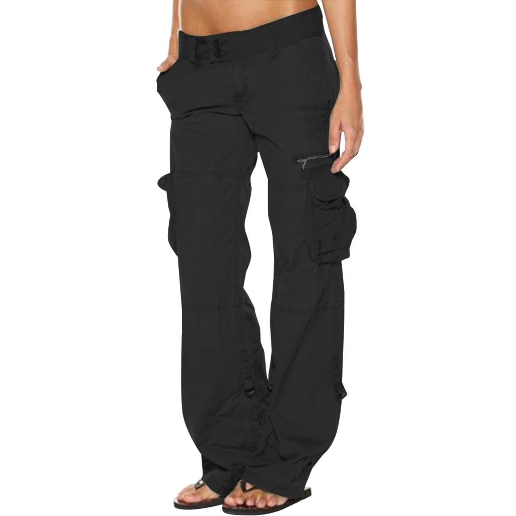 black cargo pants women's